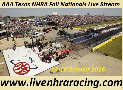 AAA Texas NHRA Fall Nationals Live Stream