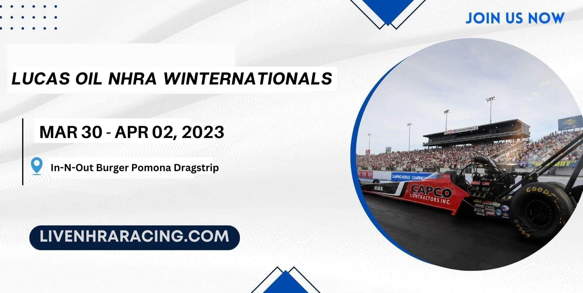 Lucas Oil NHRA Winternationals Live Stream 2023 slider